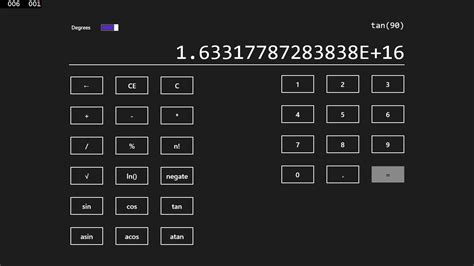 c# - Why does Math.Tan(90) provide a non-undefined value? - Stack Overflow