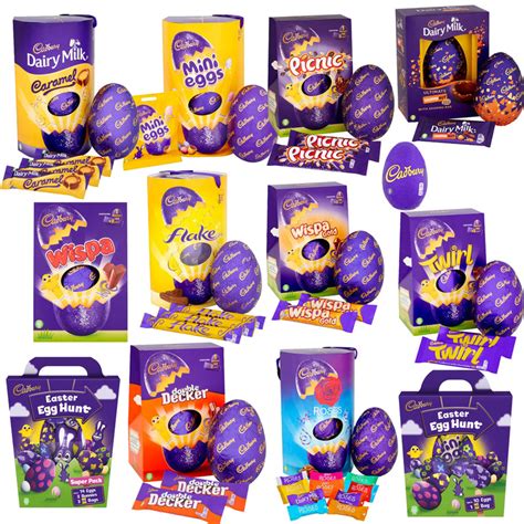 Cadbury Easter Egg Caramel Decker Nuts Picnic Roses Twirl Chocolate