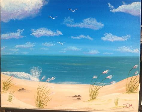 16"x20" Acrylic "Lonely Day at the Beach" $40 Original Acrylic ...