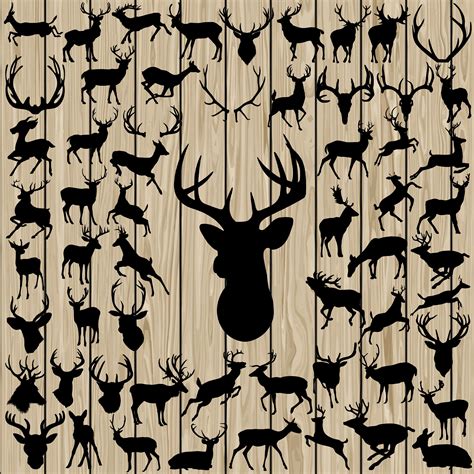 Animal Silhouette SVG Bundle 9 Packs Contain More Than 505 - Etsy