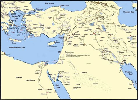 Ancient Near East Map Outline