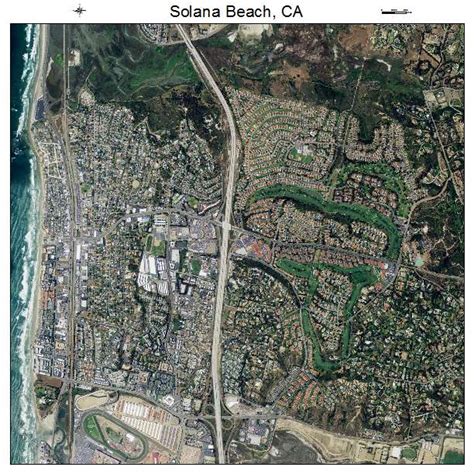 Aerial Photography Map of Solana Beach, CA California