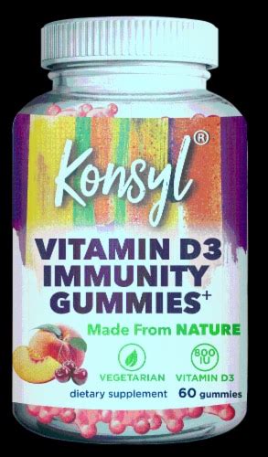 Konsyl Vitamin D3 Immunity Gummies, 60 ct - QFC