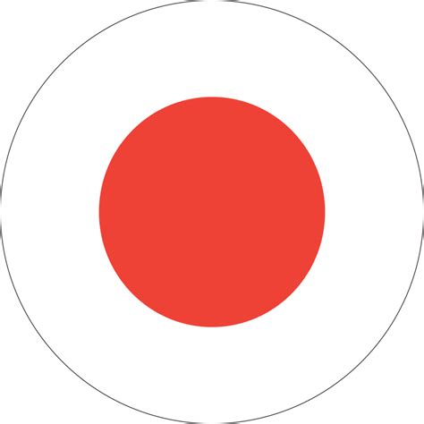 Circle flag of Japan. 11571356 PNG