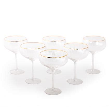 champagne coupe glasses set sparrows end gift christmas traditional