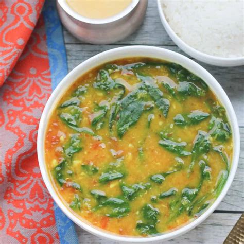 Instant Pot Spinach Dal with Rice | Quick & EASY - Ministry of Curry