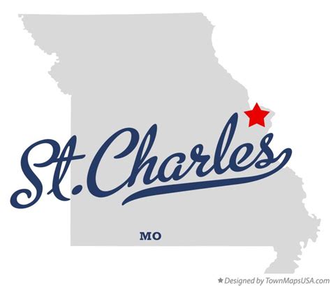 Map of St.Charles, MO, Missouri