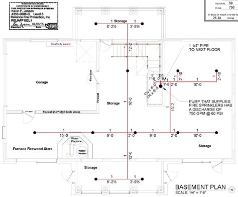 Fire sprinkler system design plan view - motoascse