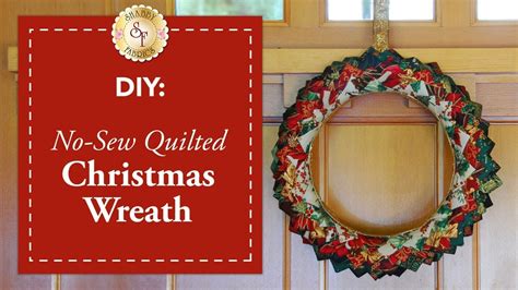 Quilted Christmas Wreath Wall Hanging | Christmas Wishes