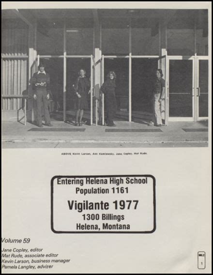 Explore 1977 Helena High School Yearbook, Helena MT - Classmates