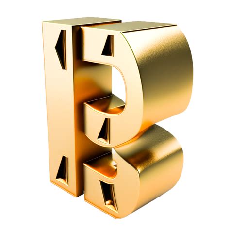 Stylish luxury gold letter b logo 22506797 PNG