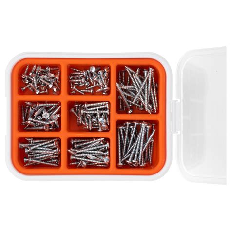 FIXA 200-piece wood screw set - IKEA