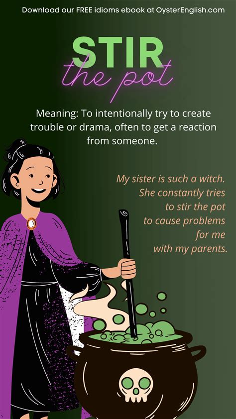 Idiom: Stir the pot (meaning & examples)