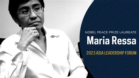 Nobel Peace Prize-winning journalist Maria Ressa to speak for Asia Leadership Forum | News | Liu ...