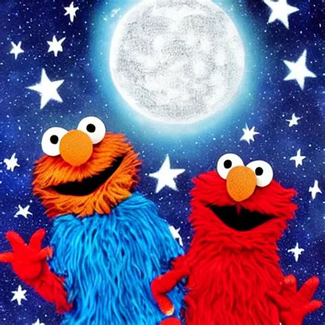 three elmo moon | Stable Diffusion | OpenArt