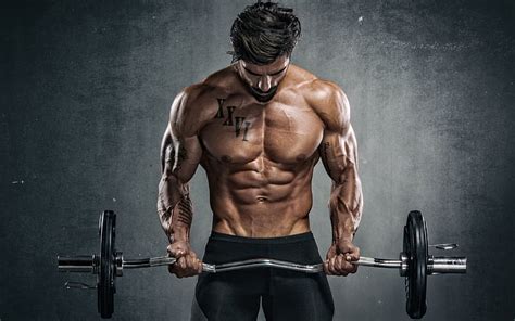 3840x2160px | free download | HD wallpaper: pose, muscle, rod, press, athlete, bodybuilder, abs ...