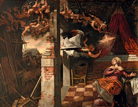 Tintoretto, Annunciazione, sala terrena, Scuola di San Rocco, Ve