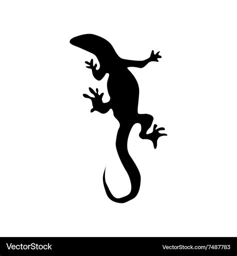 Lizard Silhouette Vector