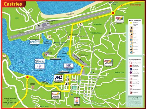 Mapas de Castries - Santa Lúcia | MapasBlog