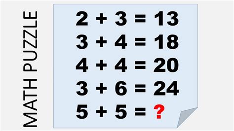 Maths puzzles with answers I #106 - YouTube