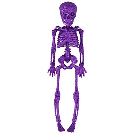 Halloween Purple Glitter Skeleton 11.5" Home DÃ©cor -- Find out more about the great product at ...