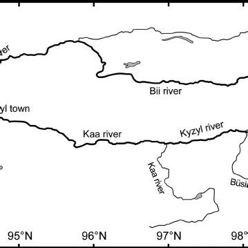 Major tributaries to the Yenisei river and their local names. | Download Scientific Diagram