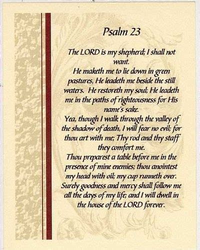 23rd+Psalm+Printable+Version | Psalms, Psalm 23, Favorite bible verses