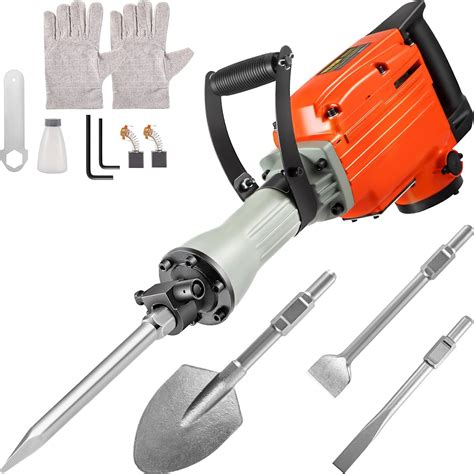 VEVOR Demolition Jack Hammer 3600W Jack Hammer Concrete Breaker 1400 ...