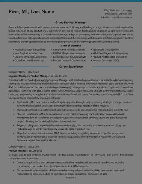 Sample Resume Format For Experienced Candidates Pdf - Resume Gallery