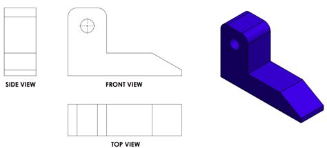 First Angle Projection in Engineering Drawings | MECHHEART