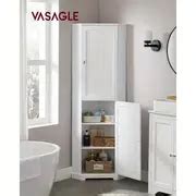 Tall Corner Cabinet Bathroom Storage Cabinet 2 Doors 4 - Temu