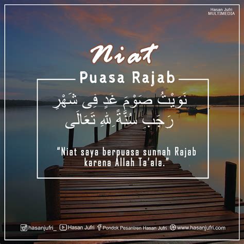 Keutamaan bulan Rajab dan Niat puasa Rajab