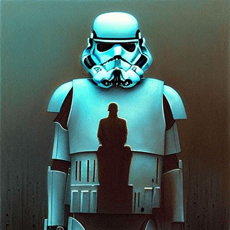 Stormtrooper Beksinski Art · Creative Fabrica