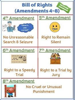 Bill of Rights Anchor Chart by Tim Auck | TPT