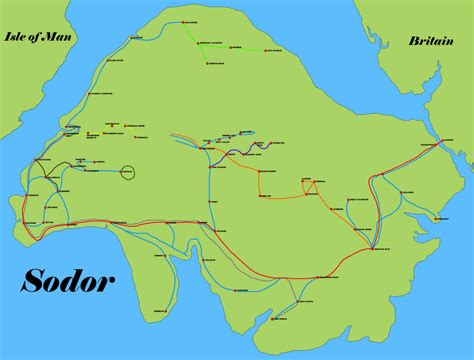 The Country of Sodor Map by SudrianGamer on @DeviantArt | Map, Country ...