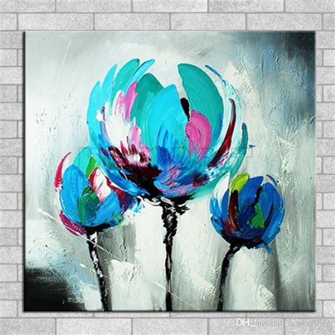 Teal Flower Painting at PaintingValley.com | Explore collection of Teal ...