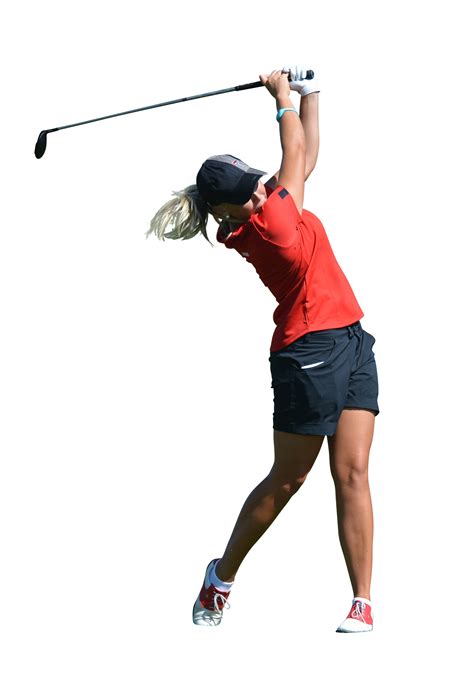 Download Woman play Golf PNG Image for Free