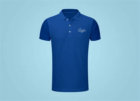 Download 749+ Mockup Blue T-Shirt PSD Mockups File