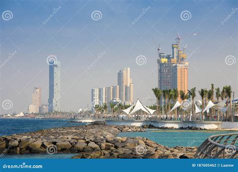 KSA, Jeddah Cityscape , New Corniche, Jeddah City , Saudi Arabia . Red Sea Stock Photo - Image ...