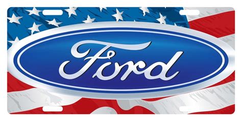 FORD Logo Custom License Plate CAR Emblem USA Version | Etsy