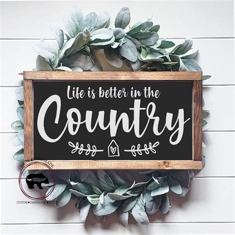 Rustic Country Sign - Etsy