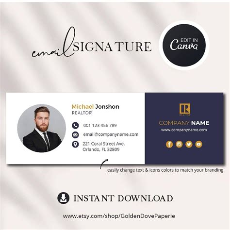 "Email Signature Template for Real Estate Agents! ️" | Email signature design, Email signature ...