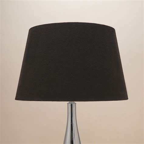 Buy Pure Home + Living Black Cotton Lamp Shade With Silver Lining Online