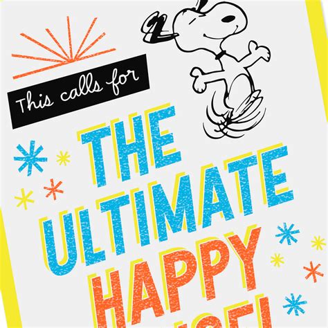 Peanuts® Snoopy Happy Dance Congratulations Card - Greeting Cards - Hallmark