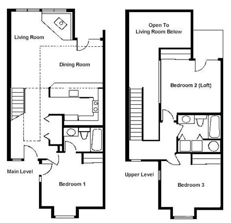 Luxury 2 Bedroom With Loft House Plans - New Home Plans Design