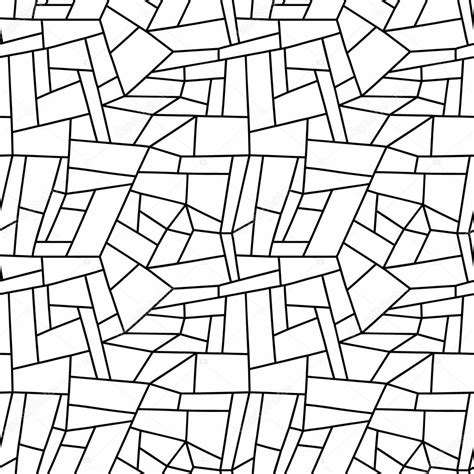 Simple geometric pattern. Seamless black and white background. Stock Vector Image by ©flovie ...