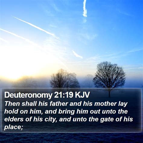 Deuteronomy 21:19 KJV Bible Verse Images