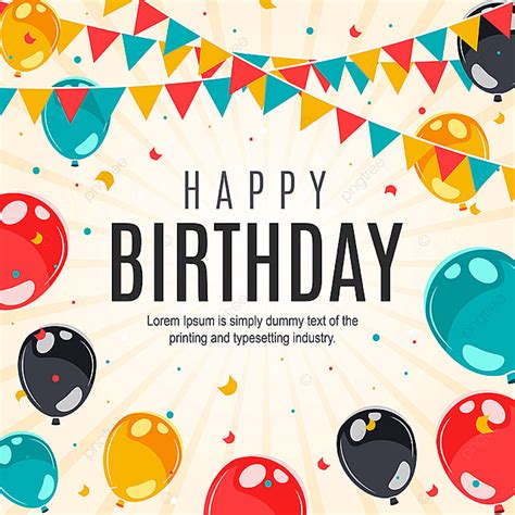 Birthday Vector Art PNG, Vector Birthday Background, Background, Birthday, Invitation PNG Image ...