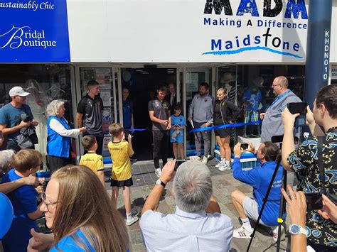 Maidstone United Players Open Charity shop for the Homeless | MADM