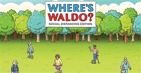 Illustrator Reimagines 'Where's Waldo' in Social Distancing Cartoon